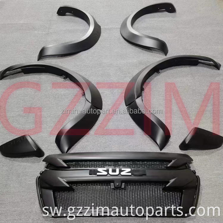 Vifaa vya gari Facelift Fender Front Bumper Bodykit ya Dmax 2021